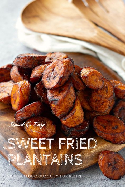 Crispy Plantains, Maduros Recipe, Pan Fried Plantains, Sweet Fried Plantains Recipes, Frying Plantains, How To Make Sweet Plantains, Plantain Recipes Sweet, Fried Plantains Sweet, Sweet Fried Plantains