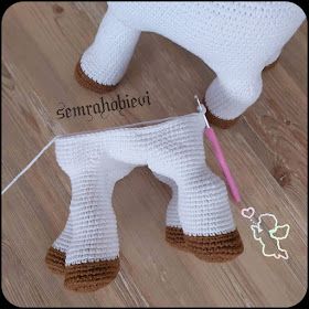 Samyelinin Örgüleri: CUTE CALF PATTERN (Free English Pattern) Cow Pattern Crochet Free, Crochet Horse Pattern Free, Crochet Cow Pattern Free, Crocheted Stuffed Animals, Amigurumi Cow Pattern, Cute Calf, Craft Bazaar, Crocheted Cow Pattern, Christmas Crochet Patterns Free