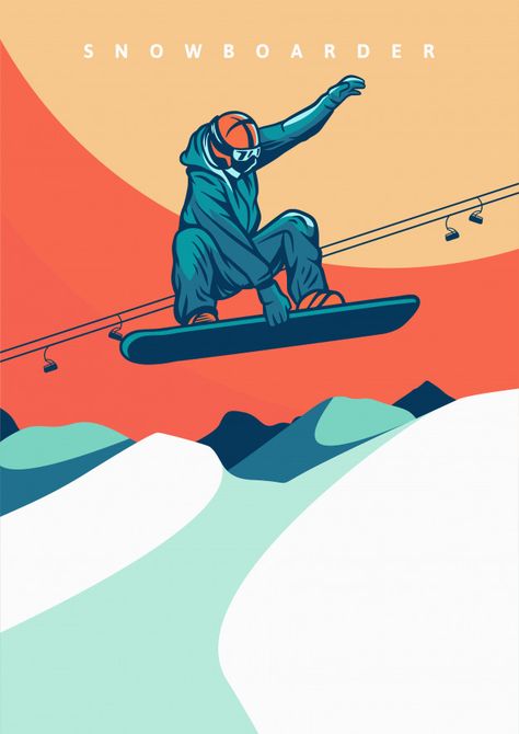 Snowboard Aesthetic Vintage, Snowboarding Wallpaper, Snowboarding Poster, Snowboard Aesthetic, Snowboarding Aesthetic, Snowboard Art, Vintage Ski Posters, Ski Posters, Vintage Ski