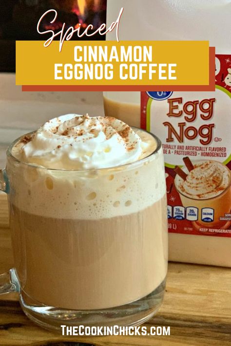 Egg Nog Coffee Recipe, Christmas Coffee Flavor Ideas, Cocoa Coffee Recipes, Christmas Coffee Drink Recipes, Christmas Coffee Flavors, Christmas Coffee Recipes At Home, Christmas Coffee Ideas, Christmas Coffee Recipe, Christmas Eve Coffee