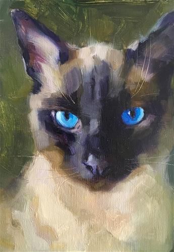 Katya Minkina, Numbers Art, Cat Portrait Painting, Cat Paintings, Cats In Art, Cat Artwork, Watercolor Cat, Cat Portrait, Arte Inspo