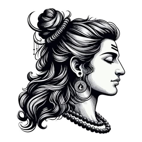 Devotional Tattoo, About Shiva, Lakshmi Art, Shiva Face, Anime Face Drawing, Saint George And The Dragon, Close Eyes, Disney Drawings Sketches, Shiva Tattoo Design