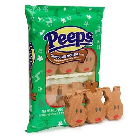 Peeps Chocolate Mousse Flavored Marshmallow Reindeer 6 Ct. x 3 Packs 18 Total Peeps Holiday Christmas - http://bestchocolateshop.com/peeps-chocolate-mousse-flavored-marshmallow-reindeer-6-ct-x-3-packs-18-total-peeps-holiday-christmas/ Marshmallow Reindeer, Peeps Flavors, Peeps Candy, Creamy Fruit Salads, Flavored Marshmallows, Dark Chocolate Candy, Vanilla Marshmallows, Marshmallow Peeps, Cotton Candy Flavoring