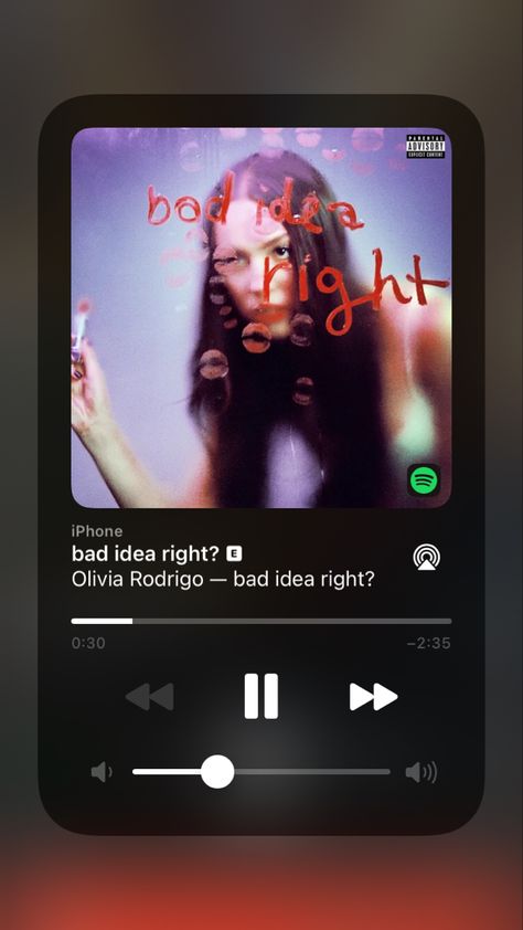 Olivia Rodrigo - bad idea right? Olivia Rodrigo Spotify, Olivia Lyrics, Olivia + Core + Aesthetic, Harry Styles Poster, Walpaper Hello Kitty, Cool Album Covers, Hot Song, Best Song Ever, Lyrics Aesthetic