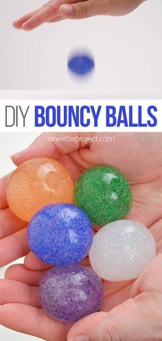 Learn how to make a bouncy ball using our step by step photo and video tutorials! These DIY bouncy balls are SO FUN to play with! You can make your own in less than 5 minutes with only 3 simple ingredients! Such a fun craft and science experiment for kids, tweens, and teens! Elementary Projects Fun, Science Crafts For Preschoolers Easy, Technology Crafts For Kids, Science Experiments For Kindergarteners, Fun Preppy Crafts, Science Projects For Kids Preschool, Fun After School Activities For Kids, Preschool Experiments, Bored Kids Ideas