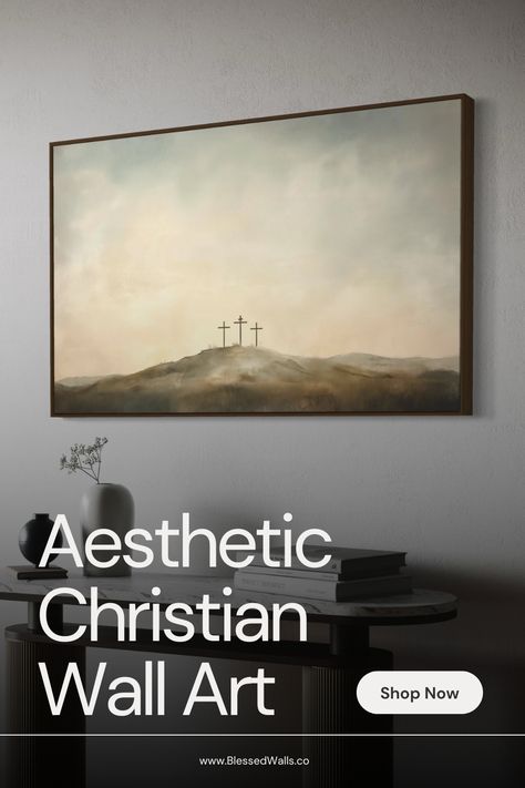 Transform your living space with our elegant Christian canvas art collection. Each piece combines subtle imagery with powerful biblical messages, creating a serene atmosphere in your home. 🎨 Soft, muted color palettes 📜 Inspired by timeless scriptures 🖼️ Premium quality canvas prints 🏡 Ideal for any room in your house From peaceful landscapes to abstract representations of faith, find the perfect piece to reflect your spirituality and elevate your decor. Contemporary Christian Art, Peaceful Landscapes, Christian Canvas Art, Scripture Wall Decor, Uplifting Bible Verses, Spiritual Home, Aesthetic Christian, Christian Canvas, Beautiful Scripture