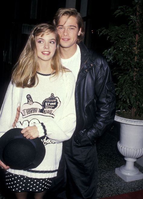 A Photographic Guide To Everyone Brad Pitt Has Dated Photos | W Magazine Brad Pitt Girlfriend, Brad Pitt News, Robin Givens, Geena Davis, Interview With The Vampire, Gwyneth Paltrow, 가을 패션, Brad Pitt, Jennifer Aniston