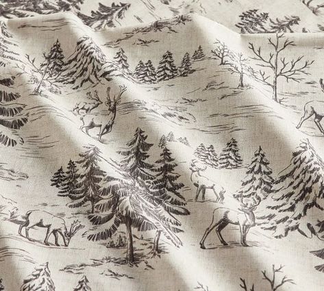 Christmas Bedding | Christmas Sheets & Duvets | Pottery Barn Rustic Forest Pottery Barn, Pottery Barn Christmas Decor, Holiday Bed, Christmas Sheets, Teacup Chihuahua Puppies, Pottery Barn Christmas, Plaid Bedding, King Size Sheets, Country Christmas Decorations