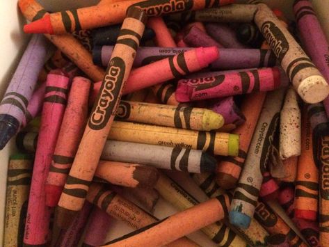 The life of a crayon. The beginning is beautiful; the end is pretty great too; the middle is hard. Nostalgia Art, Nostalgia Aesthetic, Nostalgia Core, The Mimic, Childhood Memories 2000, Door Murals, Kids Growing Up, Now What, Character Aesthetic