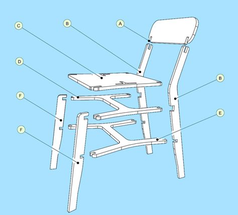 X-CHAIR by pachek, via Behance Cnc Furniture Design, Flat Pack Chair, Cnc Chair, Wood Cnc Machine, Cnc Furniture Plans, Plywood Projects, Furniture Design Sketches, Kursi Bar, Plywood Chair