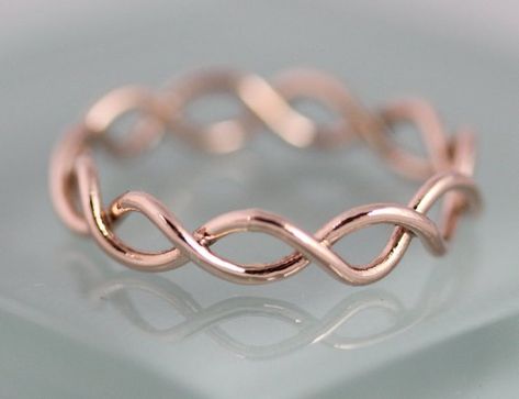 Infinity Wire Ring, Knot Rings, Infinity Wedding Band, Wire Jewelry Rings, Infinity Wedding, Woven Ring, Twist Ring, Diy Rings, Handmade Wire Jewelry