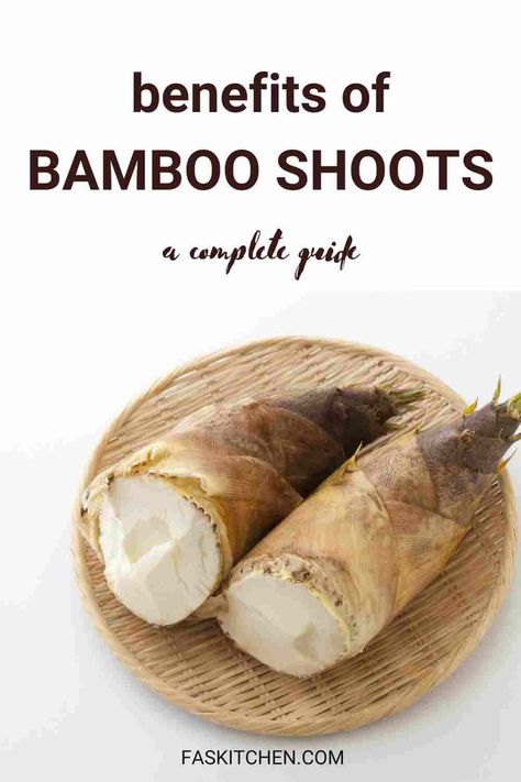 A Pinterest pin showcasing bamboo shoots with descriptive text. Learn about the nutrition, benefits, and usage of bamboo shoots, along with tips on buying and storing. Perfect for those eager to explore new flavors and embrace healthy cooking. #BambooShoots #HealthyEating #CookingTips Culinary Notes, Vegetable Benefits, Bamboo Shoots, Healthy Benefits, Healthy Digestion, Nutrition Tips, Full Potential, Heart Healthy, Vegetable Recipes