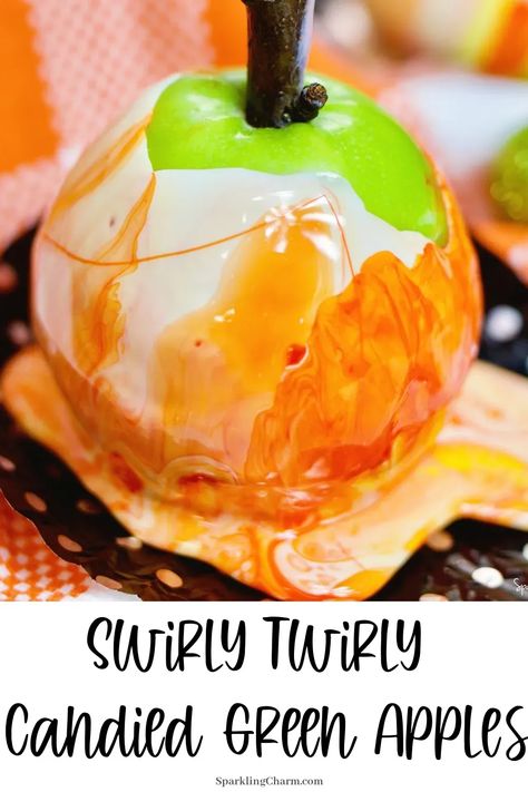 Friends Halloween Party, Halloween Candy Apples, White Food Coloring, Halloween Candy Bowl, Eat Pretty, Green Apples, Dried Apples, Easiest Apples, Halloween Food For Party