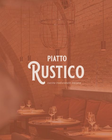 PIATTO RUSTICO 🍝 ✹ An authentic, family-owned Italian restaurant ⁠ ⁠ Logo design, food menu, wine menu, coasters... this one was ✨️ divertimento ✨️ Hopefully I'm using that word correctly lol.⁠ ⁠ #brandidentity #restaurantdesign #restaurantbranding #foodandbeverage #italiandishes #italianfoods #pastalover #briefclub Family Restaurant Logo, Italian Logo Design, Bistro Logo, Italian Restaurant Logos, Logo Design Food, Italian Logo, Pizzeria Design, Restaurant Website Templates, Italian Bistro