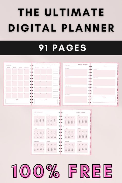 Free Digital Planner for Goodnotes - 2024 tabletplanner #notiondailyplanner #hourlydailyplanner🔰. Student Weekly Planner, Free Wedding Planner Printables, Free Digital Planner, Fitness Planner Free, Digital Planner For Goodnotes, Daily Planner Hourly, Free Wedding Planner, Planner For Goodnotes, Student Planner Printable