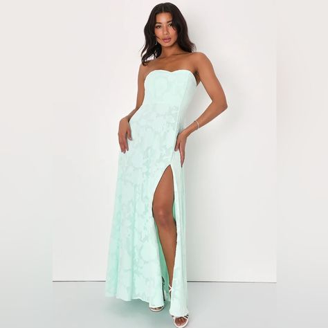 Mint Prom Dresses, Long Hoco Dresses, Mint Green Prom Dress, Design Shapes, Cute Formal Dresses, Prom Dress Inspo, Floral Prom Dresses, Formal Dresses Gowns, Prom Dress Inspiration