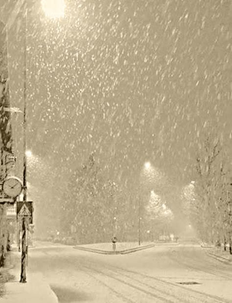 I loved nights like this so quiet and peaceful watching the snow falling cars passing bye without much noise this is my childhood I Love Snow, Winter Schnee, Winter Szenen, Gifts For Boyfriend, Winter Love, Winter Magic, Winter Scenery, Christmas Gifts For Boyfriend, Winter Beauty