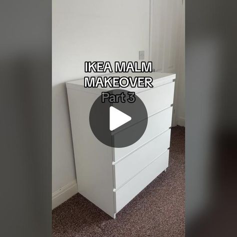 Ikea Malm Drawers Makeover, Malm 4 Drawer Dresser, Malm Drawers Makeover, Ikea Drawers Makeover, Ikea White Furniture, Ikea Malm Diy, Ikea Chest Of Drawers Hack, Malm Drawers Hack, Ikea Malm Dresser Hack