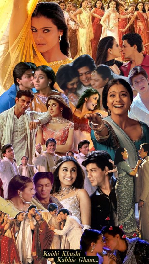 #k3g Kabhi Khushi Kabhie Gham, Zeenat Aman, Bollywood Wallpaper, Vintage Bollywood Aesthetic, Top Drama, Bollywood Retro, 90s Bollywood Aesthetic, Bollywood Theme, Movie Collage