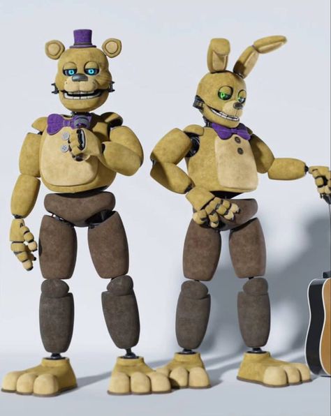 Freddy Fazbear Plush, Five Nights At Freddy's Springtrap, Fnaf Pizzeria, Fnaf Springtrap, Edits Pictures, Bonnie Fnaf, Dave Miller, Spring Bonnie, Fnaf Au