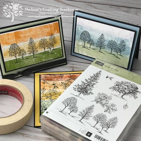 Amazing Art Projects, Card Making Ideas Easy, Lovely As A Tree, Tree Stamp, Card Making Tips, Tree Cards, Card Making Tutorials, Stamping Techniques, Card Making Techniques