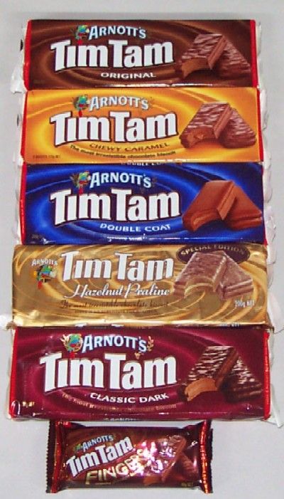 Hubby brought me a box from Australia...so addicted now.  I hear they will be available in the US soon. International Cookies, Australian Snacks, Tim Tams, Dark Chocolate Mint, Aussie Food, Best Cookies Ever, Tim Tam, Australian Food, Australia Day