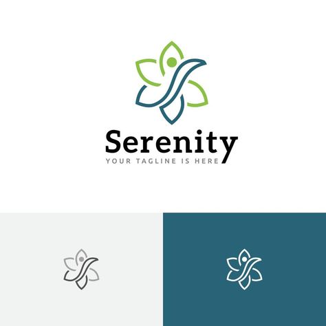 Serenity Wellness Health Flower Nature Abstract Line Logo Serenity Logo, God Grant Me The Serenity, Adventure Quote, Grant Me The Serenity, Line Logo, Vector Quotes, Nature Abstract, Flower Nature, Abstract Logo