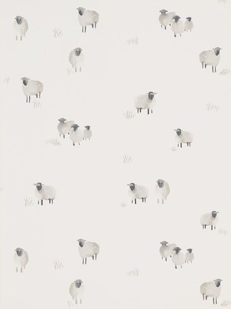 Sheep Background Wallpapers, Sleep Background, Sheep Background, Lamb Wallpaper, Sheep Wallpaper, Highland Sheep, Sheep Nursery, Sheep Decor, Sheep Illustration