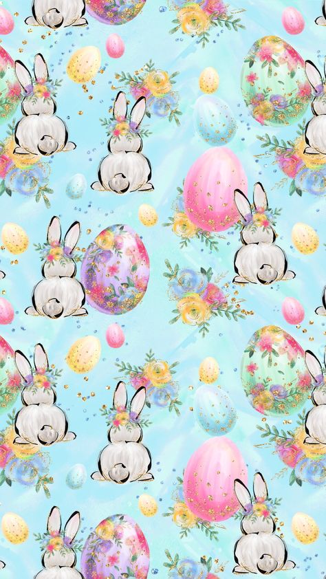 Iphone Spring Wallpaper, Happy Easter Wallpaper, Valentines Wallpaper Iphone, Easter Paintings, Easter Backgrounds, Easter Wallpaper, Easter Fabric, Easter Images, Disney Phone Wallpaper