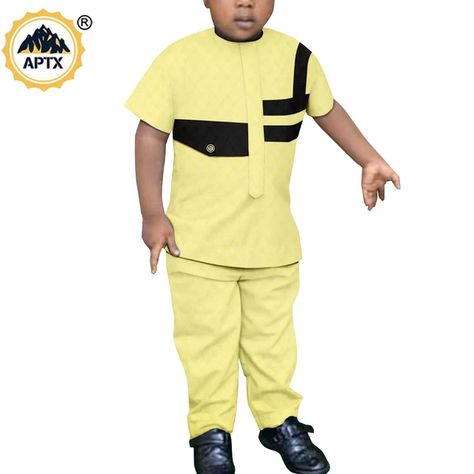 Bazin Riche Africa Boys Outfits Casual Children Short Sleeve Top And Pants Sets Jacquard African Style Clothing For Kids Y224006 - Africa Clothing - AliExpress Children Native Styles For Boys, Male Native Wears, Men Senator Styles, African Style Clothing, Senator Styles, Africa Clothing, Native Wears, Native Dress, Dark Academia Fashion