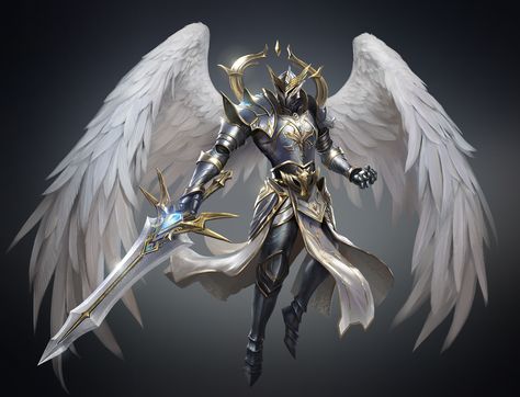 Armor Angel, Angelic Armor, Armored Angel, Angel Knight, Angel Armor, World Ending, Angel Artwork, Heaven Art, Angel Warrior