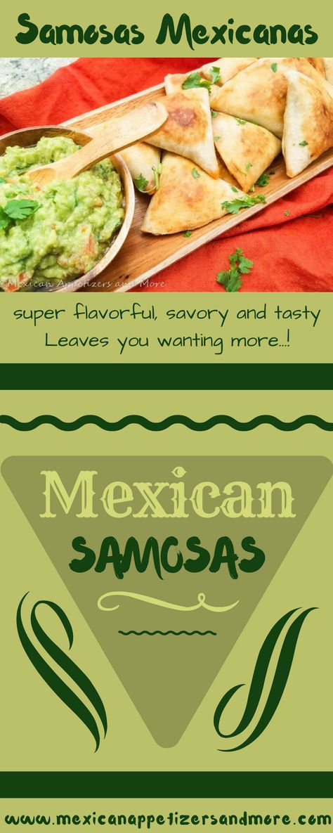 These Mexican Samosas recipe was inspired from the traditional Indian Samosa. So perfectly moist and hyper delicious! Absolutely YUMMY! #mexicanfood #mexicanfingerfoods | mexicanappetizersandmore.com Mexican Samosa Recipe, Mexican Finger Foods, Samosas Recipe, Mexican Turkey, Mexican Food Recipes Beef, Baking Challenge, Mexican Appetizers, Samosa Recipe, Boricua Recipes