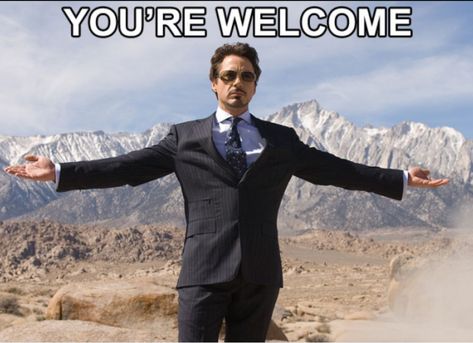 You're Welcome Welcome Meme, Iron Man 2008, Robert Downey Jr., Backgrounds Girly, Iron Man Wallpaper, Nfl Memes, Man Wallpaper, Superhero Wallpaper, San Diego Comic Con