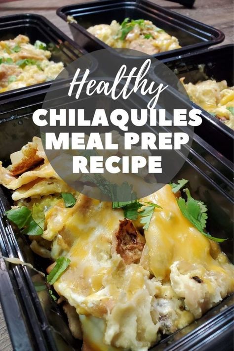 Healthy Chilaquiles Recipe Casserole Air fryer - The Meal Prep Ninja Air Fryer Chilaquiles, Healthy Chilaquiles Recipe, Healthy Chilaquiles, Air Fryer Meal Prep, Easy Chilaquiles Recipe, Easy Chilaquiles, Breakfast Chilaquiles, Recipe Casserole, Casserole Healthy