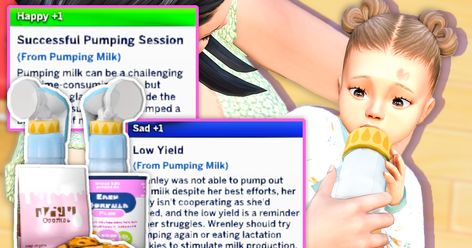 Sims 4 Breast Pump, Sims Traits, Sims 4 Mods Accessories, Pumping Milk, Sims 4 Toddler Clothes, Sims Gameplay, Sims Baby, Sims 4 Traits, Play Sims 4