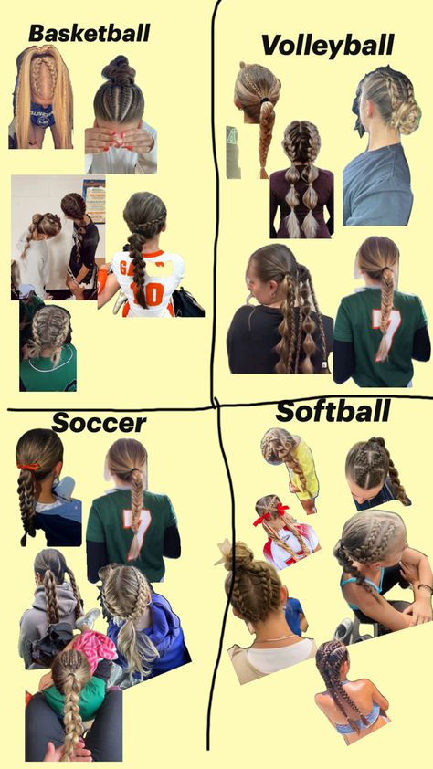 Volleyball, Basketball, Hairstyles, Hair