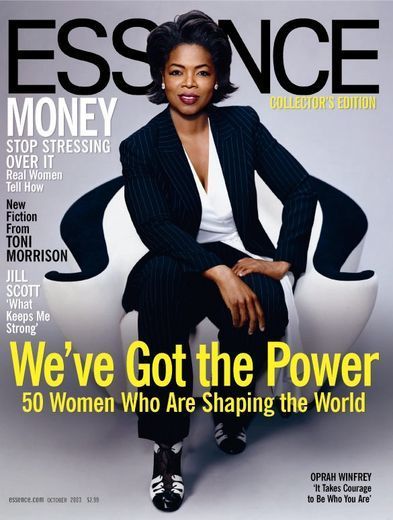 Oprah the power behind television. Clergy Photoshoot, Manifestation Bored, Women In Power, Celebrating Women, Essence Magazine, Jill Scott, Career Vision Board, Celebrity Magazines, Corporate Portrait