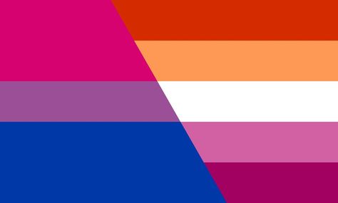 Lesbian Flag Drawing, Bi Lesbian Flag, Bisexual Pride Quotes, Lgbtq Quotes, Bi Flag, Flag Template, Bisexual Flag, Hello Kitty Crafts, Best Gaming Wallpapers