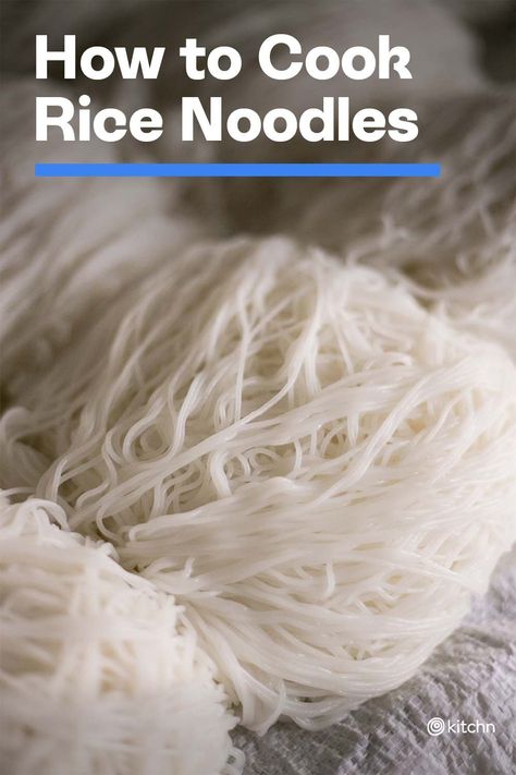 Thai Rice Noodle Recipes, Quick Rice, Thai Rice Noodles, Rice Noodle Recipes, Wheat Noodles, How To Boil Rice, Noodle Recipes Easy, Cook Rice, Dry Rice