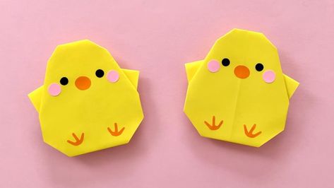 Crafted Euphoria: DIY Projects That Bring Joy and Satisfaction Easter Paper Crafts, Origami Tutorial Easy, Origami Videos, Cute Origami, Origami And Kirigami, Baby Chickens, Handmade Paper Crafts, Origami Crafts Diy, Paper Art Craft