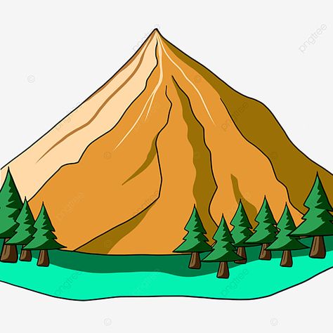 Mountain Clip Art, Yellow Mountains, Mountain Png, Mountain Clipart, Colorful Borders Design, Mountain Images, Mountain Background, Mountain Drawing, Colorful Borders