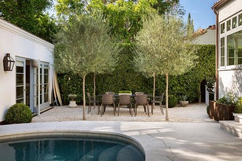 Raised Container Garden, Patio Edging, Pea Gravel Patio, French Accent, Gravel Patio, Apartment In Paris, Luxe Interiors, Traditional Landscape, Architect House