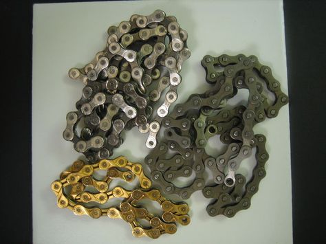 Krazy Kool Jewelry Upcycled from Bicycle Chain Bicycle Chain, Chain Earrings, My Last, Bicycle, Tools, Chain