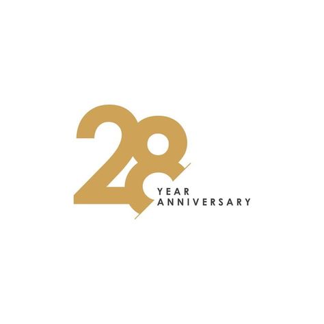 40th Year Anniversary Ideas, 28 Number Design, Business Anniversary Ideas, Corporate Anniversary, 60 Year Anniversary, 28th Anniversary, Logo School, Ribbon Invitation, 40 Year Anniversary