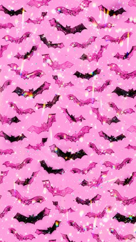 Hot Pink Halloween Wallpaper, Pink Bat Wallpaper, Pink Horror Wallpaper, Pink Goth Aesthetic Wallpaper, Pink Halloween Wallpaper, Pink Goth Aesthetic, Goth Aesthetic Wallpaper, Halloween Board, Pink Goth