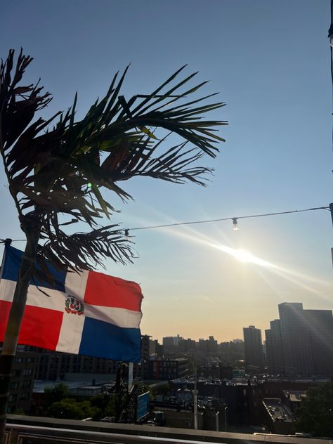 Dominican Girl Aesthetic, Santiago Dominican Republic, Dominican Flag Aesthetic, Dominican Pfp, Dominican Aesthetic, Dominican Republic Independence Day, Dominican Republic Aesthetic, Dominican Culture, New York Rooftop