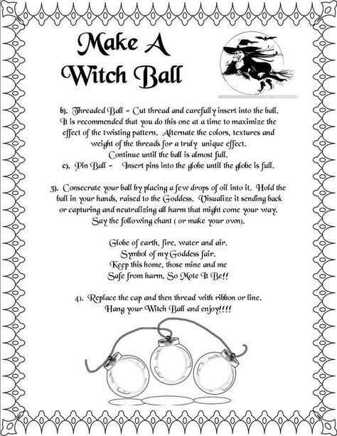 Witches Ball, Witch Ball, Wiccan Crafts, Pagan Crafts, Wiccan Witch, Magick Spells, Wiccan Spell Book, Witchcraft Spell Books, Book Of Shadow