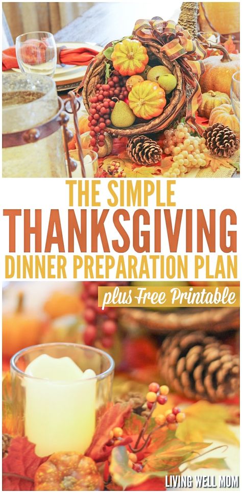 Easy Thanksgiving Dinner, Hosting Thanksgiving Dinner, Thanksgiving Dinner Table, Thanksgiving Inspiration, Simple Plan, Printable Thanksgiving, Hosting Thanksgiving, Free Thanksgiving, Homemade Cleaning Products