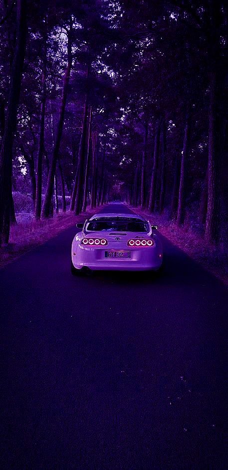 Cool Car Backgrounds, Iphone Wallpaper Violet, Tokyo Drift Cars, Dark Purple Wallpaper, Toyota Supra Mk4, Purple Car, Jdm Wallpaper, Car Backgrounds, Pimped Out Cars