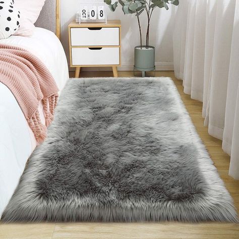 Fluffy Rugs Bedroom, Fuzzy Rug, Faux Fur Area Rug, Faux Sheepskin Rug, Soft Shag, Fur Carpet, Plain Curtains, Faux Fur Rug, Fur Rug